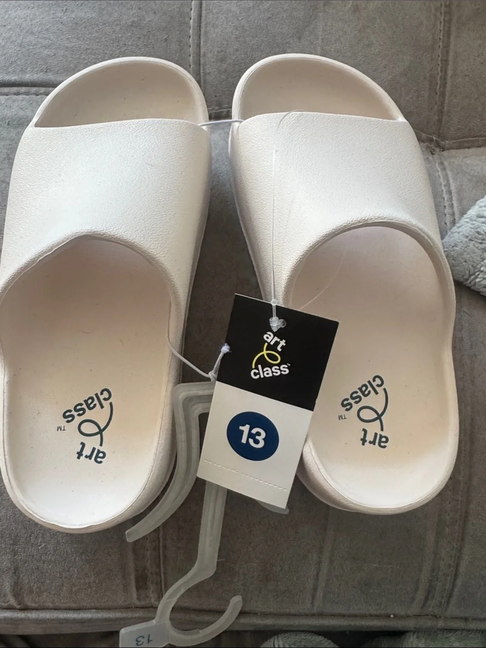 art class Cream Slide Sandals - Minimal One-Piece Upper